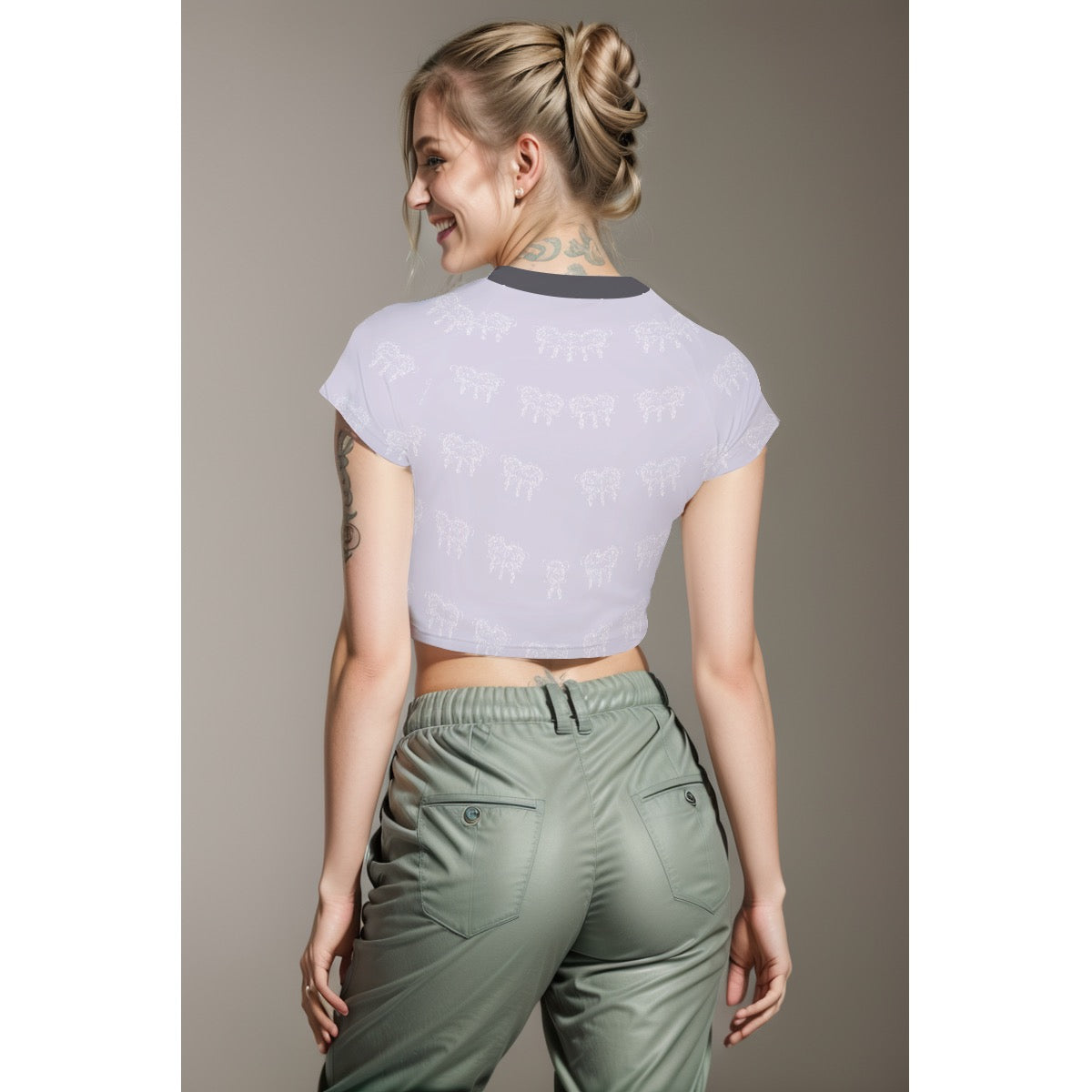 Spiked Butter Women's Raglan Cropped T-shirt