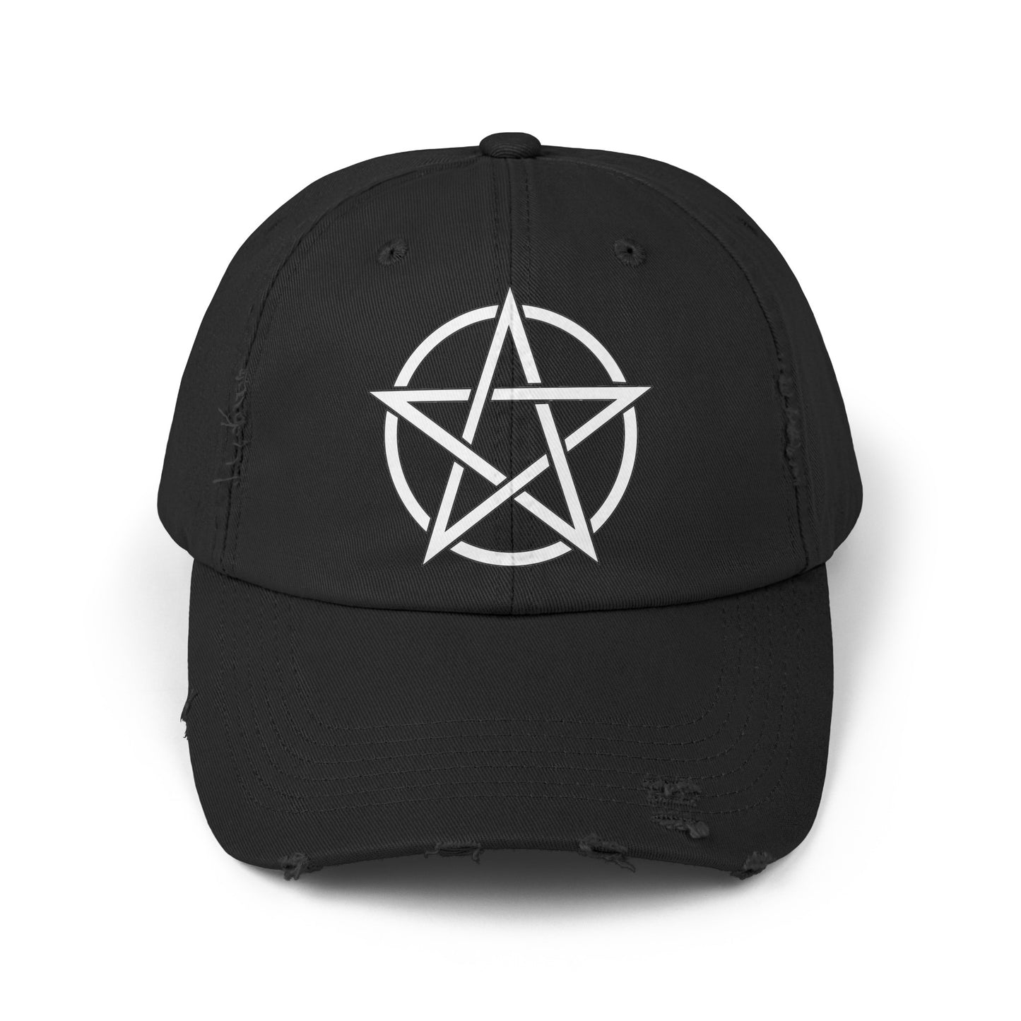 Pentacle Unisex Distressed Cap