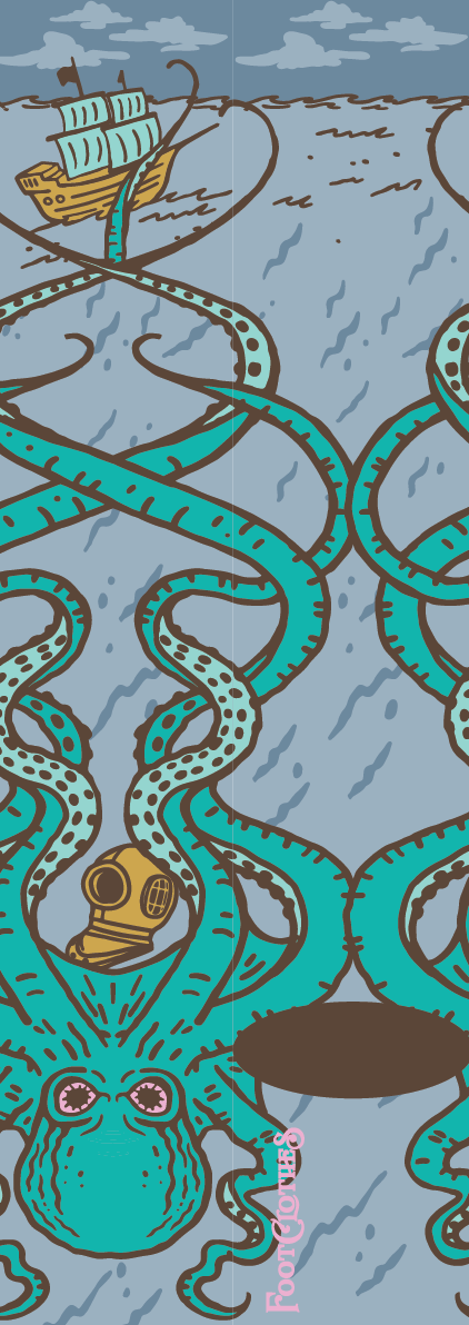 Attack of the Kraken Knee High Socks