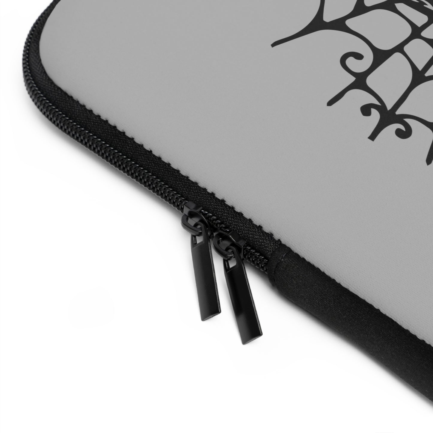 Ornate Skull With Spider Web Laptop Sleeve