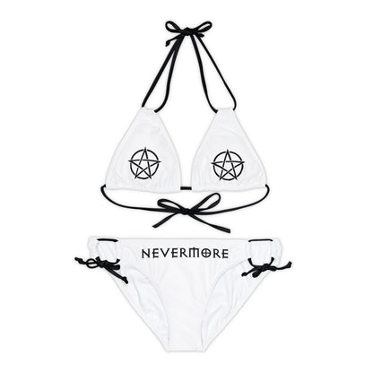 Freak House Nevermore Pentacle Strappy Bikini Set - White