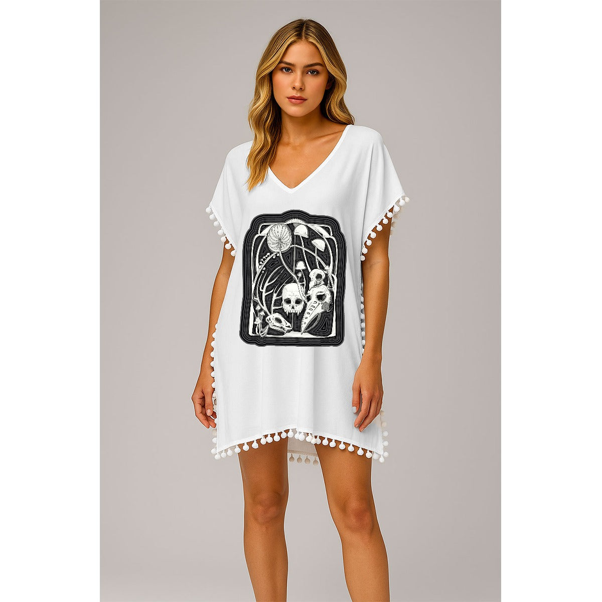 Here Lies Women's Chiffon Beach Cover-Up