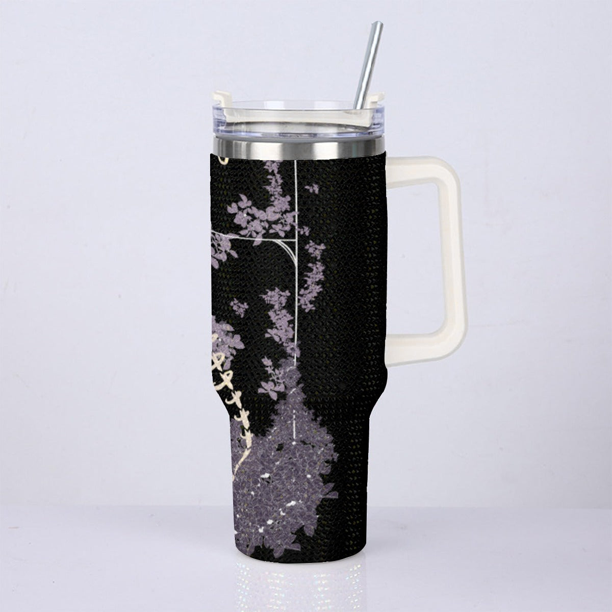 Haunted Garden 40oz Diamond Cup With Stainless Steel Straw