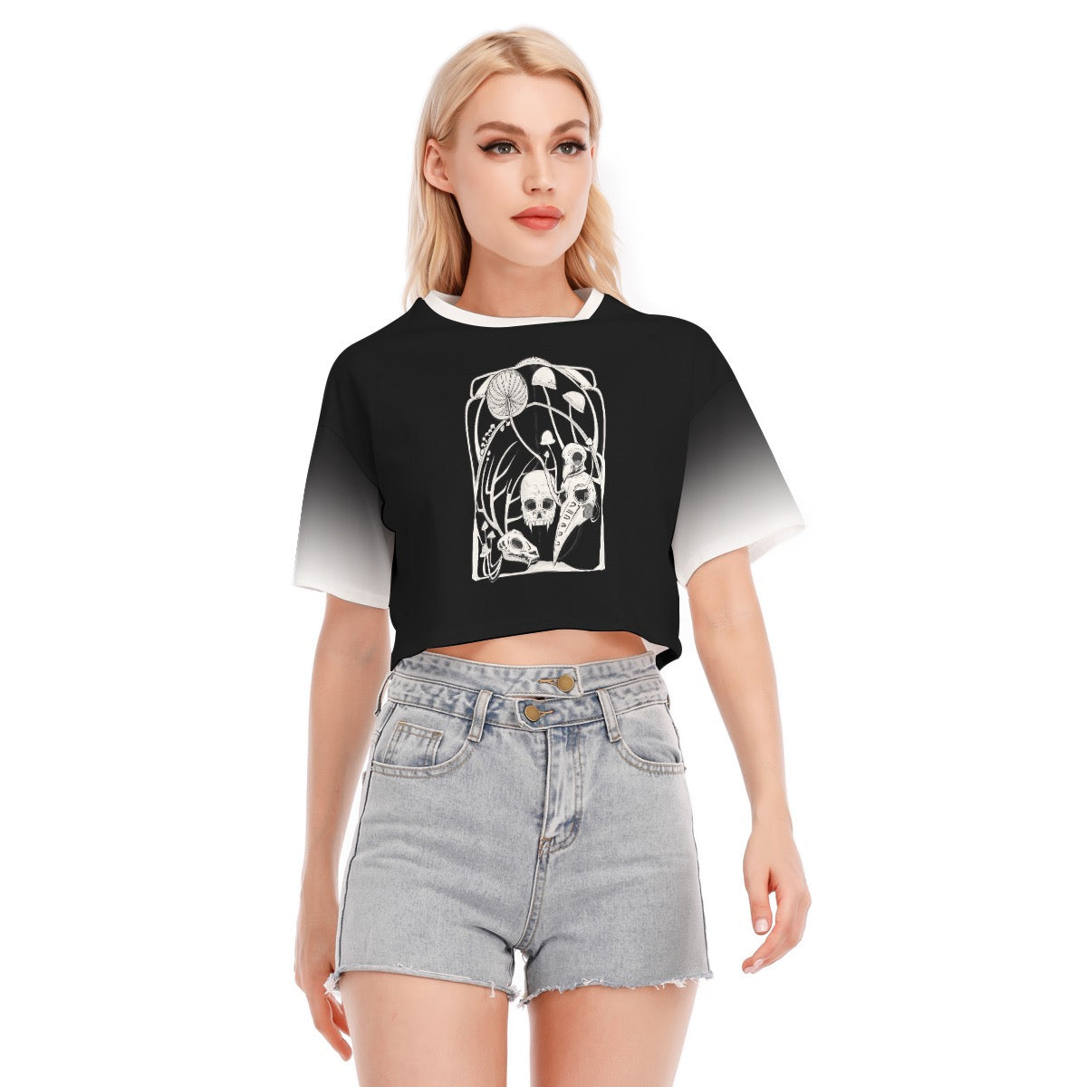 Here Lies Women's Cotton Cropped T-shirt