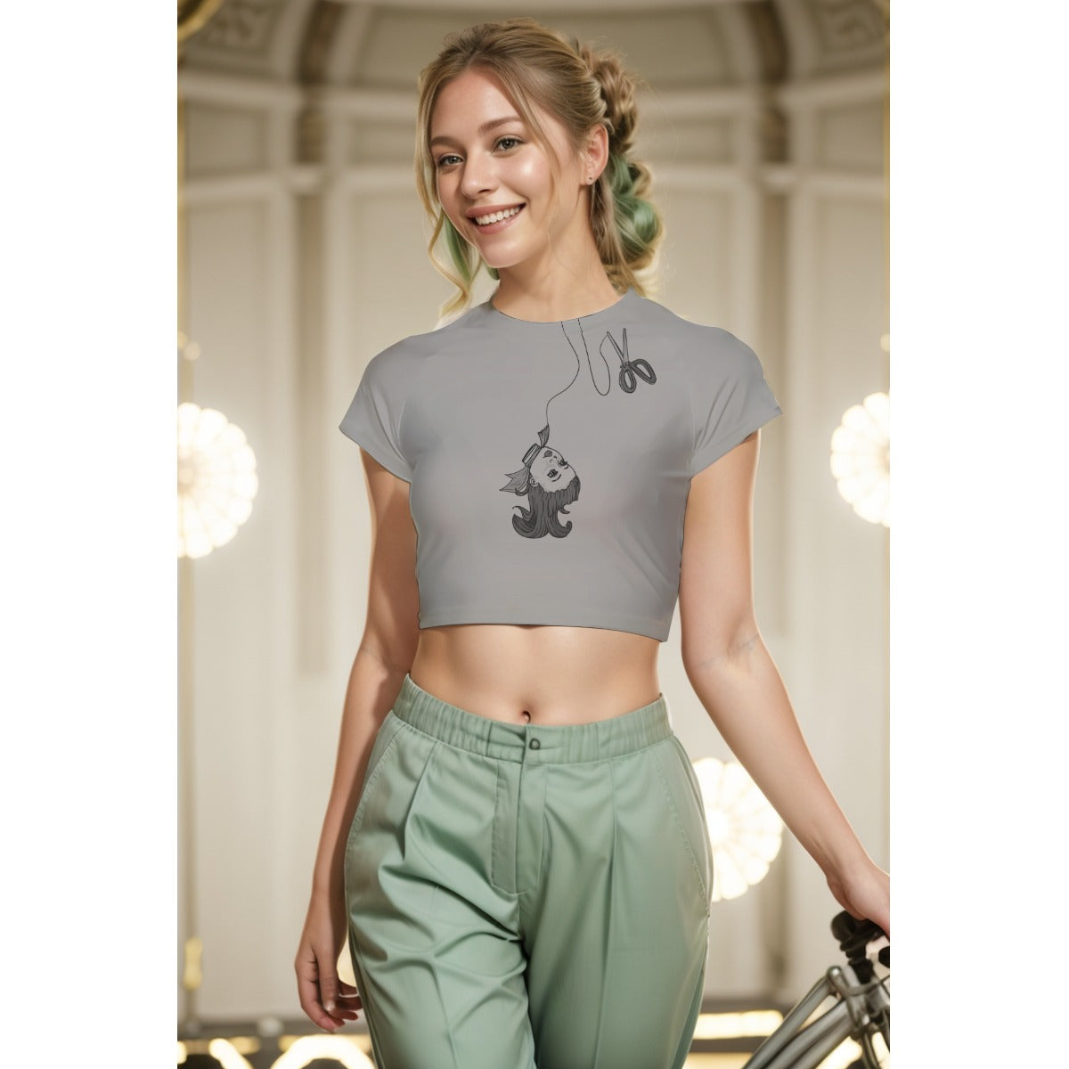 Won't You Be A Doll? Women's Raglan Cropped T-shirt