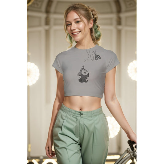 Won't You Be A Doll? Women's Raglan Cropped T-shirt