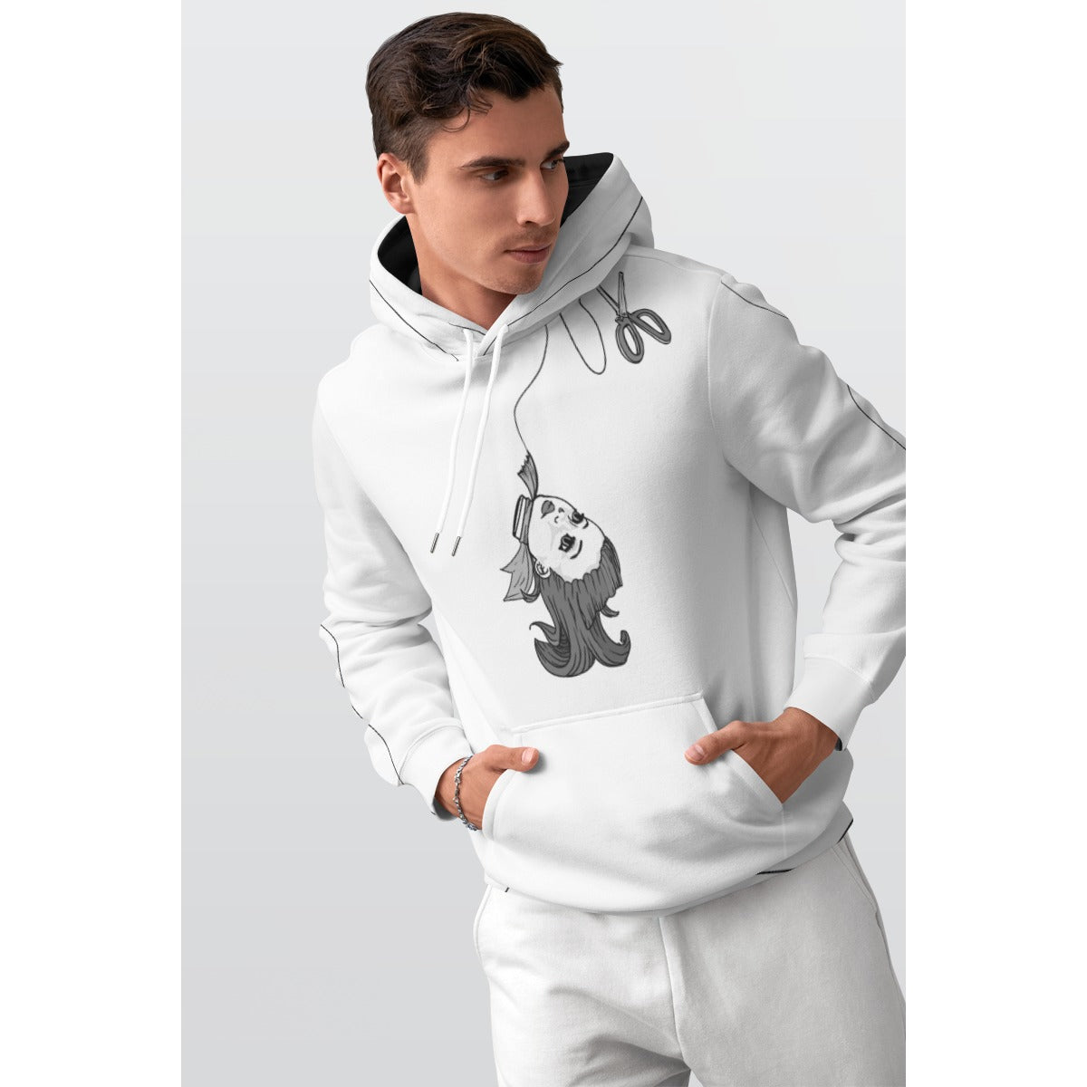Won't You Be A Doll? Men's Thicken Pullover Hoodie