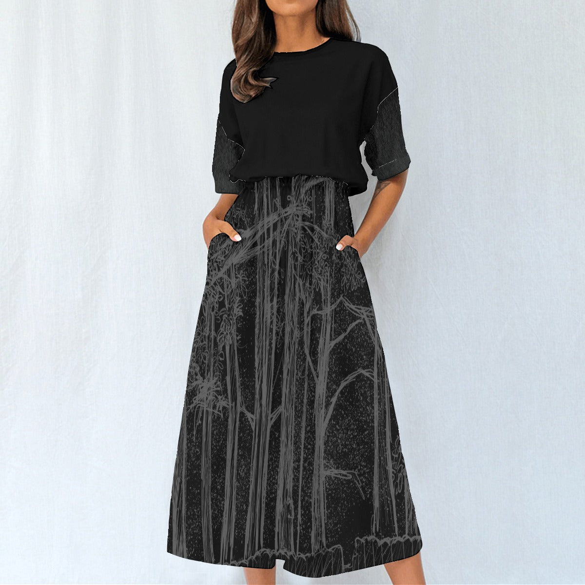Arboral Secrets Women's Elastic Waist Dress