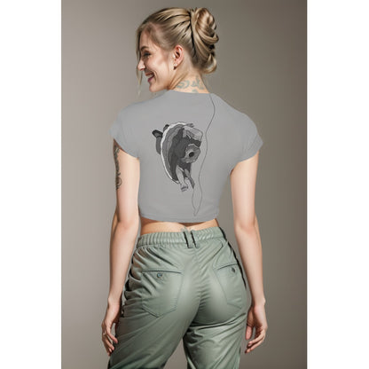 Won't You Be A Doll? Women's Raglan Cropped T-shirt