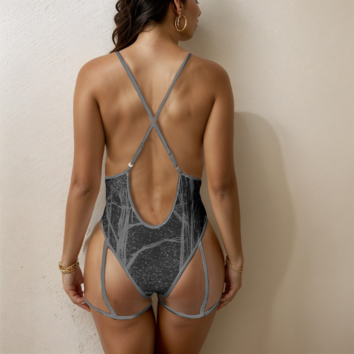 Arboral Secrets Women's Sexy Tie One-Piece Swimsuit