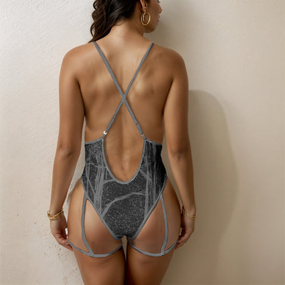 Arboral Secrets Women's Sexy Tie One-Piece Swimsuit
