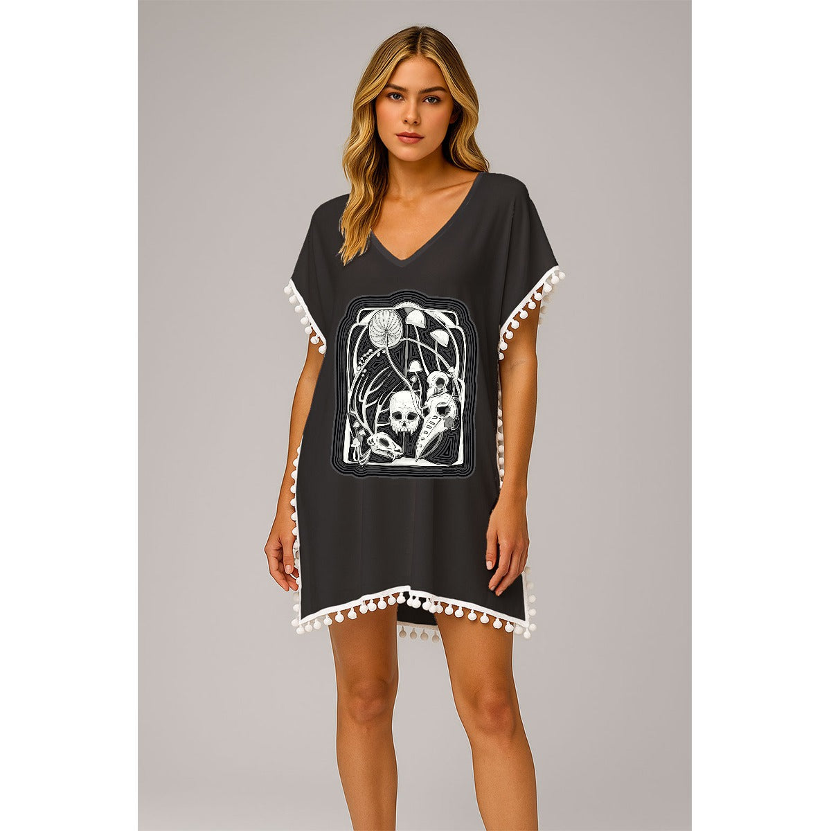 Here Lies Women's Chiffon Beach Cover-Up