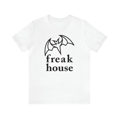 Freak House Signature Bat Logo Unisex Jersey Short Sleeve Tee, Cotton