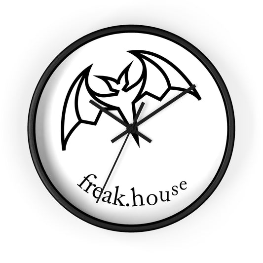 Freak House Signature Logo Wall Clock, Round