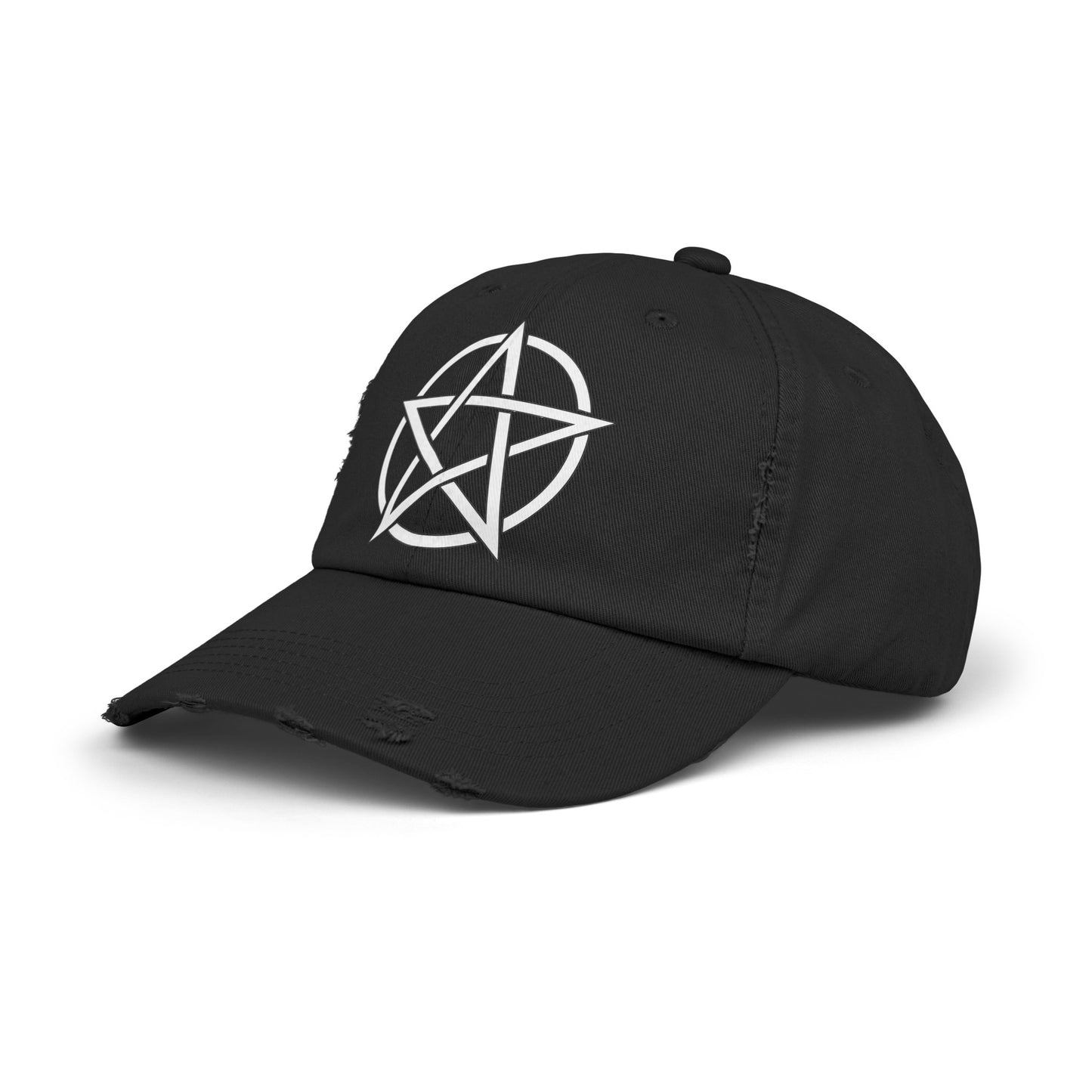 Pentacle Unisex Distressed Cap