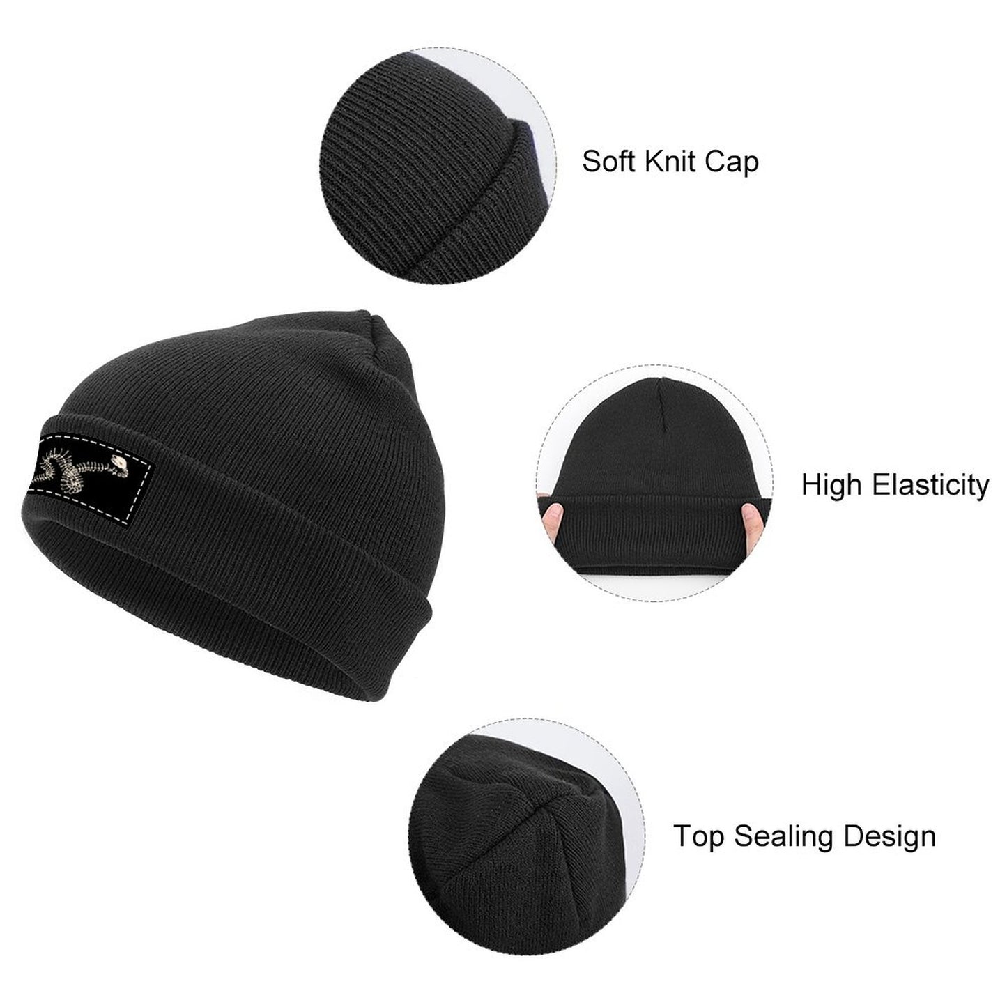 You Snake Knit Caps for Cold Weather