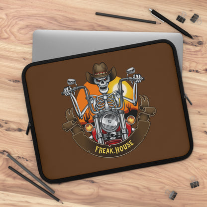 Skeleton Biker Laptop Sleeve