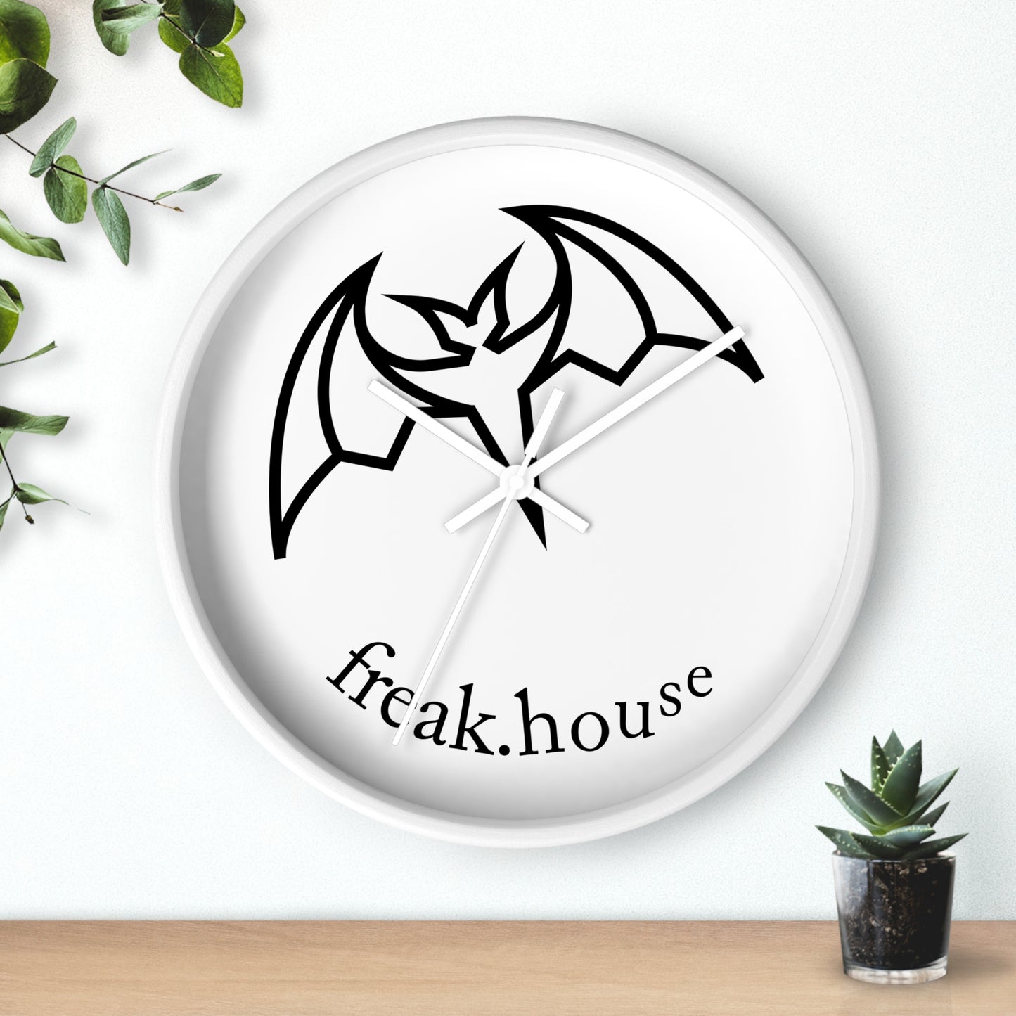 Freak House Signature Logo Wall Clock, Round