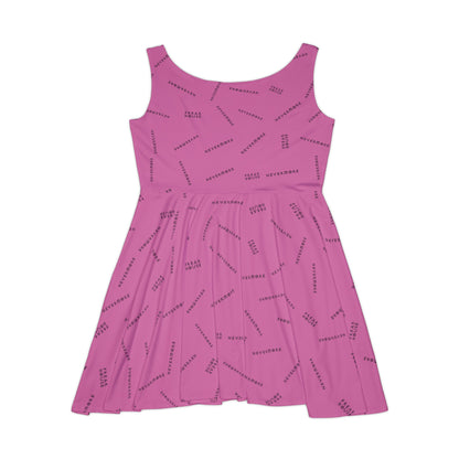 Freak House Nevermore Flowy Asymmetrical Dress, Pink