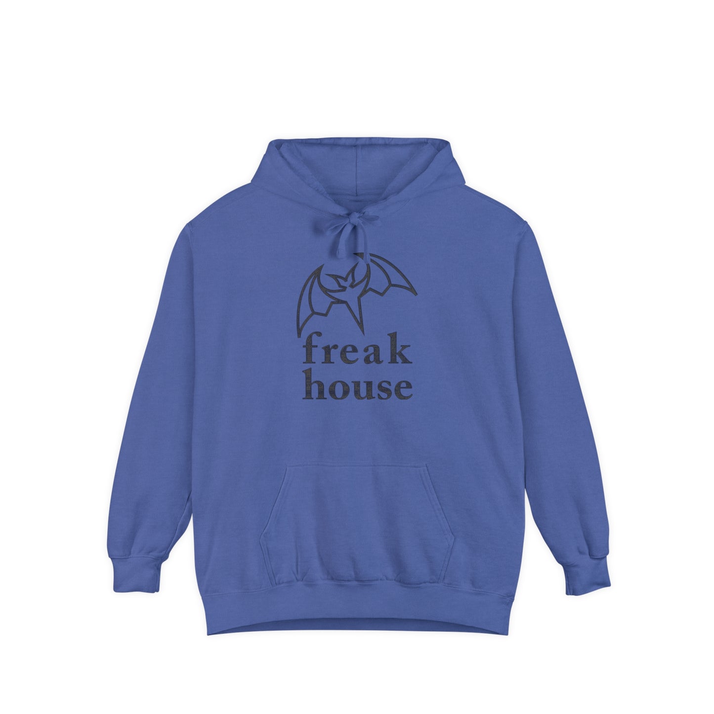 Freak House Signature Bat Logo Luxury Unisex Hoodie, Cotton / Poly Blend