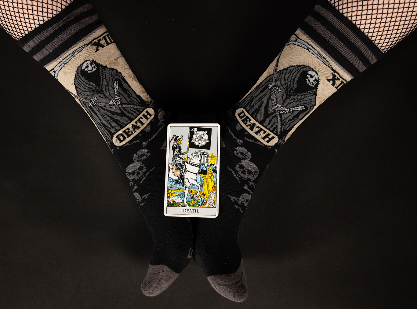 Death Tarot Card Socks