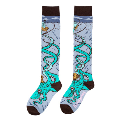 Attack of the Kraken Knee High Socks