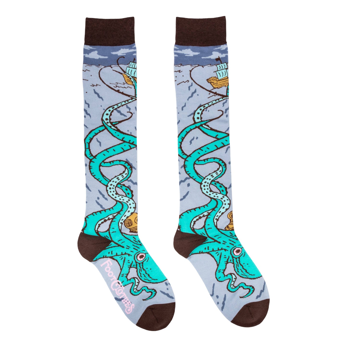 Attack of the Kraken Knee High Socks