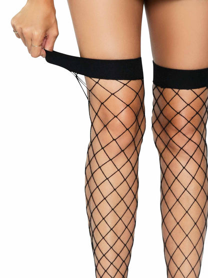 Ida Net Thigh High Stockings