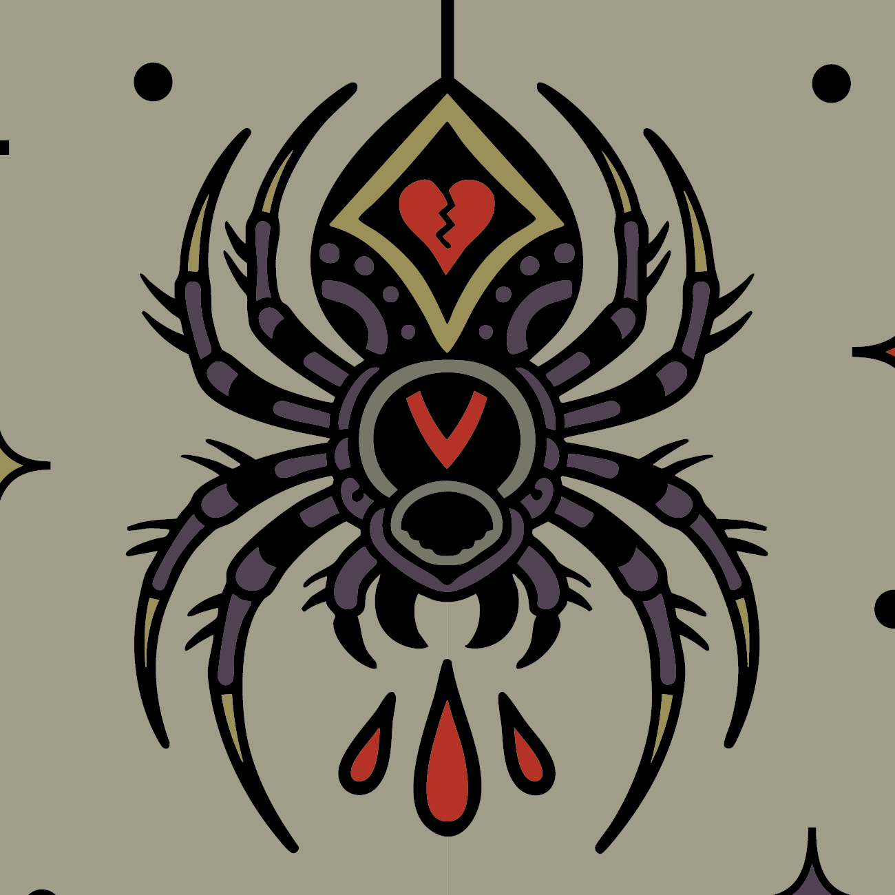 Widow's Web Crew Socks