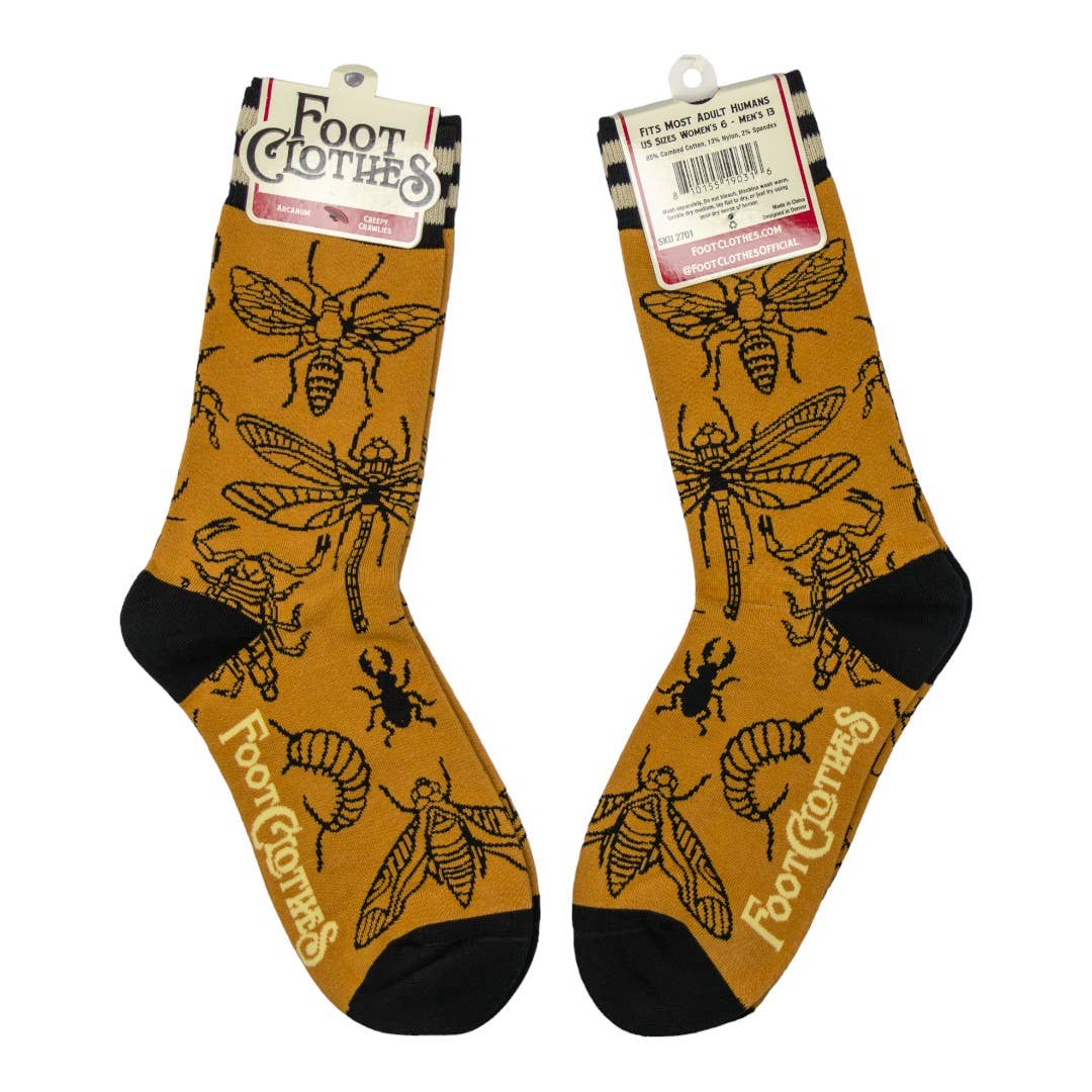 Creepy Crawlies Crew Socks
